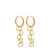 Label Kiki gold plated oorbellen Connected Hearts