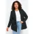 Trendyol Curve Dames Zwart Effen Lang Oversized Grote maten Blazers