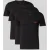 HUGO T-shirt met labelprint in een set van 3 stuks