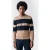 Scotch & Soda Soft Knit Crew Neck Stripe Regular Fit Pullover Travertine