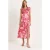 Midi-jurk met ruchesdetails