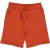 QPI regular waist sweatshort oranje met textuur
