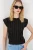 Gestructureerde Geribde Pull-On Blouse