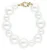 Bonnie Studios Armband Dames Fred Chuncky Bracelet, Kleur: Creme