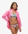 Superdry Vrouwen Tropical Bandeaubikinitop Roze