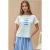 Geprinte Regular Fit Crew Neck T-shirt van 100% Katoen