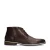 Manfield leren veterschoenen donkerbruin