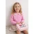 TRENDYOLKIDS Meisjes Roze Effen Lang, Regular fit Truien