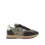 Dierenprint nylon sneakers en gescheurd leer voor dames Victoria Cosmos