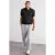 TRENDYOL MAN Heren Zwart Gestreept Kort Regular fit Poloshirts