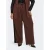 ONLY CARMAKOMA regular high waist casual broek donkerbruin