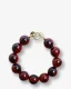 Bonnie Studios Wilma Burgundy Marble Bracelet Bordeaux Armband
