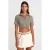 Dames Cropped Poplin Shirt