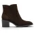 Tamaris Dames Mocca Brown Suède Leren Enkellaarzen met hakken – 25313-47