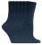 Set van 6 effen, casual katoenen damessokken – PL30 Marineblauw