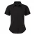 Premier Popeline blouse met korte mouwen / Gewoon werkoverhemd (Zwart)