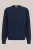 WE Fashion – Heren regular fit trui van merinowol – Regular fit – Donkerblauw – Merino wol –