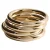 Mango armband – set van 4 goudkleurig
