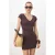 TRENDYOLMİLLA Dames Bruin Effen Kort / Mini Kort Bodycon Jurken