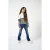 KIDS ONLY GIRL flared jeans KOGBLUSH medium blue denim