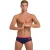 Arena Men’s  One 12cm Swim Briefs Big Log Navy Fluo Red