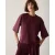 Summum 3s5332-30799 335 tee heavy jersey dark burgundy