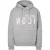Dsquared2 Roze Icon Gebarsten Logo Grijze Hoodie