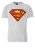 LOGOSHIRT Shirt ‘Superman Logo’  grijs