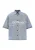Ed Hardy Overhemd ‘Adler und Sterne’  blauw denim / wit