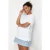 Trendyol Curve Dames Wit Effen Kort Oversized Grote maten T-shirts