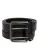 Dolce & Gabbana Zwarte Dubbele Leren Riem met Zilveren Gesp