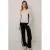 Frankie&Liberty regular fit gestreepte joggingbroek – zwart
