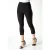 M&CO Crop-stretchbroek voor dames in zwart