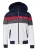 KOROSHI Klederdrachtjas  donkerblauw / grijs / rood / offwhite