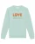 Watapparel Sweatshirt ‘ Love always wins ‘  azuur / oranje