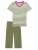 SCHIESSER Pyjama ‘ Casual Essentials ‘  kaki / offwhite