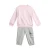 ADIDAS SPORTSWEAR Trainingspak ‘Essentials’  grijs gemêleerd / rosa / wit