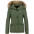 TheBrand Korte winterjas met bontkraag