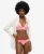 Superdry Vrouwen Gestreepte Triangelbikinitop Roze