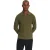 No Excess Pullover v-collar shoulder detail moss