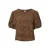 PIECES rechtvallend top – donkerbruin