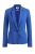 WE Fashion – Dames getailleerde jersey blazer met stretch – Kobaltblauw – Viscose –