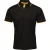 Premier Herencontrast Coolchecker Polo Shirt (Zwart/Zonnebloem)