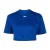 Off White Dames Stamp Ribbed Crop T-Shirt (Blauw)