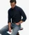 Superdry & Co Vintage Destroy Piqué Overhemd met Lange Mouwen Blauw