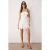 TRENDYOLMİLLA Dames Wit Effen Kort / Mini Mouwloos Gala Skater Jurken