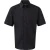 Russell Collectie Heren Korte Mouw Easy Care Oxford Shirt (Zwart)