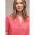 Street One Dames Blouse met gespleten hals en omslag in Pink
