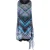 Mouwloze dubbellaagse jurk met geometrische print