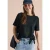 Cecil Dames Shirt in seersucker stof in Groen